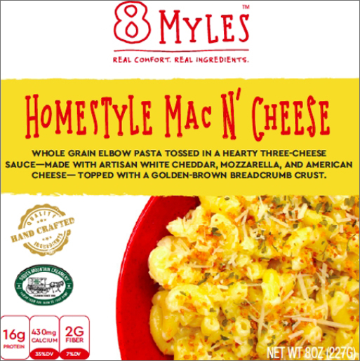 Dr. Gourmet reviews the Homestyle Mac n' Cheese from 8 Myles