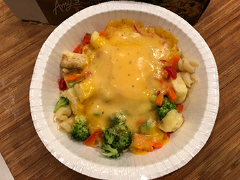 the Country Cheddar Bowl from Amy's, as cooked