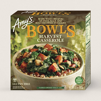 Dr. Gourmet reviews the Harvest Casserole Bowl from Amy's Kitchen