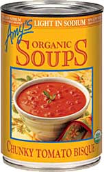 Amy's Light in Sodium Chunky Tomato Bisque Review by Dr. Gourmet