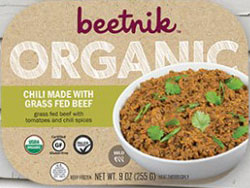 Beetnik Foods Organic Chili Made with Grass Fed Beef reviewed by Dr. Gourmet