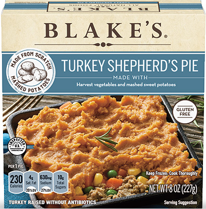 Dr. Gourmet's team reviews the gluten-free Turkey Shepherd's Pie from Blake's All Natural Foods