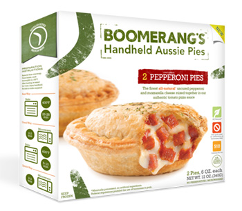 Dr. Gourmet reviews the Pepperoni Pie from Boomerang's Aussie Inspired Pies