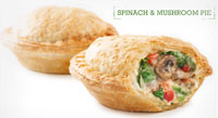 Boomerang's Handheld Aussie Pies: Spinach Mushroom