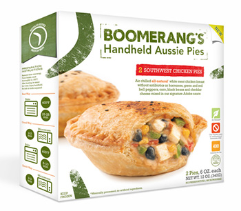 Dr. Gourmet reviews the Southwest Chicken Pie from Boomerang's Aussie Inspired Pies