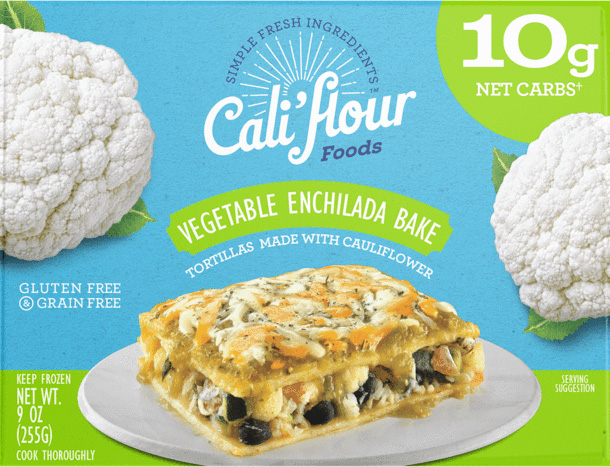 the Vegetable Enchilada Bake from Cali'flour Foods