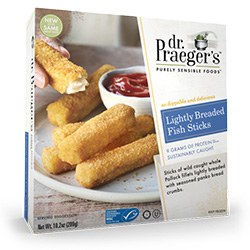 Dr. Gourmet reviews Lightly Breaded Fish Sticks from Dr. Praeger's Sensible Foods