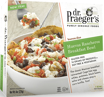 Dr. Gourmet's tasting panel reviews the Huevos Rancheros Breakfast Bowl from Dr. Praeger's Purely Sensible Foods