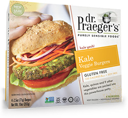 Dr. Gourmet reviews the Kale Veggie Burger from Dr. Praeger's Purely Sensible Foods