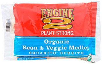 the Dr. Gourmet tasting panel reviews the Organic Bean & Veggie Medley Squarito Burrito from Engine 2 Foods