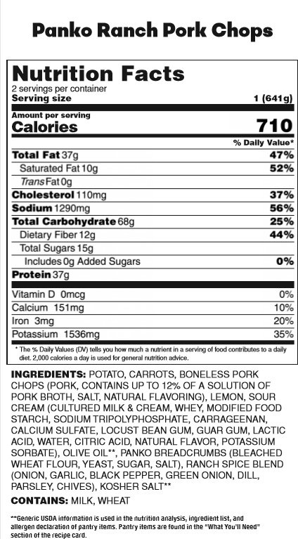 EveryPlate Kung Pao Beef Bowls Nutrition Information