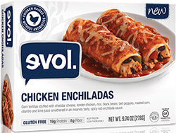 Dr. Gourmet reviews Cilantro Lime Chicken Enchiladas from evol Foods