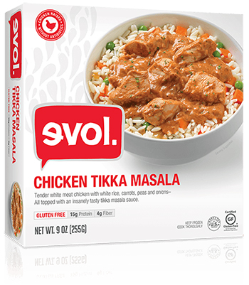 the Dr. Gourmet tasting panel reviews the Chicken Tikka Masala from evol Foods