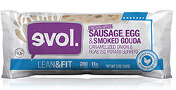 Dr. Gourmet Reviews the Sausage, Egg & Smoked Gouda Breakfast Burrito from evol Foods