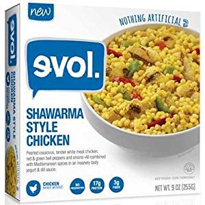 the Dr. Gourmet tasting panel reviews the Shawarma Style Chicken from evol Foods