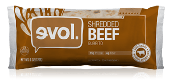 Dr. Gourmet reviews the Shredded Beef Burrito from evol Foods