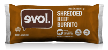 Dr. Gourmet reviews the Shredded Beef Burrito from evol Foods