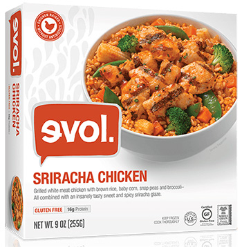 Dr. Gourmet reviews the Sriracha Chicken from evol Foods