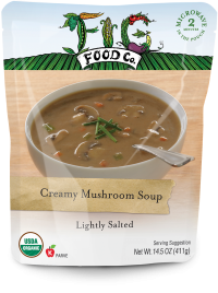 Dr. Gourmet reviews Creamy Mushroom Soup from Fig Food.