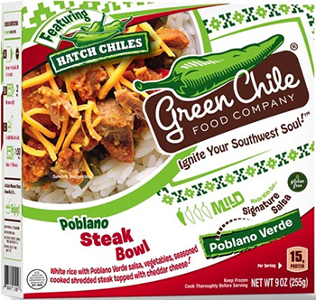 Dr. Gourmet reviews the Poblano Steak Burrito Bowl from the Green Chile Food Company