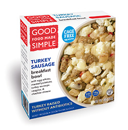 Dr. Gourmet reviews Turkey Sausage Breakfast Bowl from Good Food Made Simple