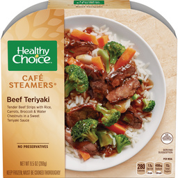 Dr. Gourmet reviews the Beef Teriyaki Cafe Steamer from Healthy Choice