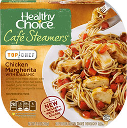 Dr. Gourmet reviews the Chicken Margherita from Healthy Choice's Cafe Steamers line