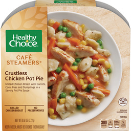 the Dr. Gourmet tasting panel reviews the Crustless Chicken Pot Pie from Healthy Choice