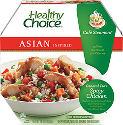 Review by Dr. Gourmet of Healthy Choice's General Tso's Spicy Chicken