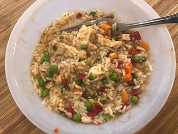 General Tso's Spicy Chicken from Healthy Choice as cooked by the Dr. Gourmet tasting panel