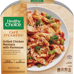 Dr. Gourmet revisits the Grilled Chicken Marinara with Parmesan from Healthy Choice's Cafe Steamers line