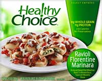 Healthy Choice Ravioli Florentine Marinara