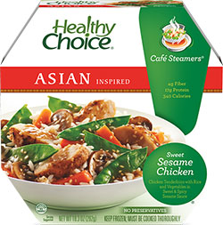 Review by Dr. Gourmet of Healthy Choice's Sweet Sesame Chicken