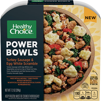 the Dr. Gourmet tasting panel reviews the Turkey Sausage & Egg White Scramble Power Bowl from Healthy Choice