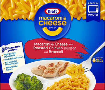 Dr. Gourmet reviews the Macaroni & Cheese with Roasted Chicken and Broccoli meal from Kraft