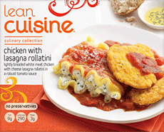 Lean Cuisine Chicken with Lasagna Rollatini Review by Dr. Gourmet