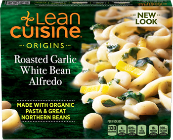 The Dr. Gourmet testing panel reviews the Roasted Garlic White Bean Alfredo from Lean Cuisine, a limited edition frozen meal