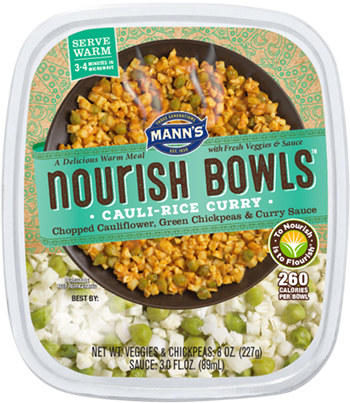 the Dr. Gourmet tasting panel reviews the Cauli-Rice Curry from Mann's Nourish Bowls