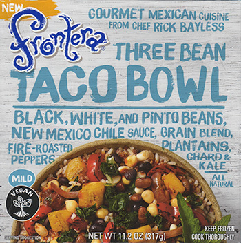 the Dr. Gourmet tasting panel reviews the Three Bean Taco Bowl from Rick Bayless' Frontera Foods