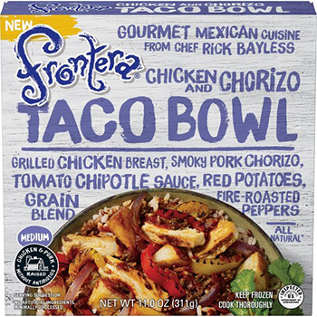 Dr. Gourmet reviews the Chicken and Chorizo Taco Bowl from Frontera Foods by Rick Bayless