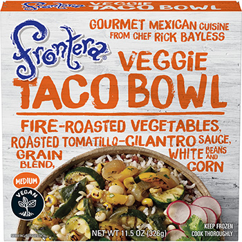 The Dr. Gourmet testing panel reviews the Veggie Taco Bowl from Rick Bayless' Frontera Foods