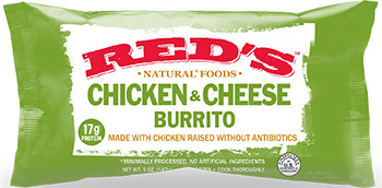 Dr. Gourmet reviews the Chicken & Cheese Burrito from Red's Natural Foods