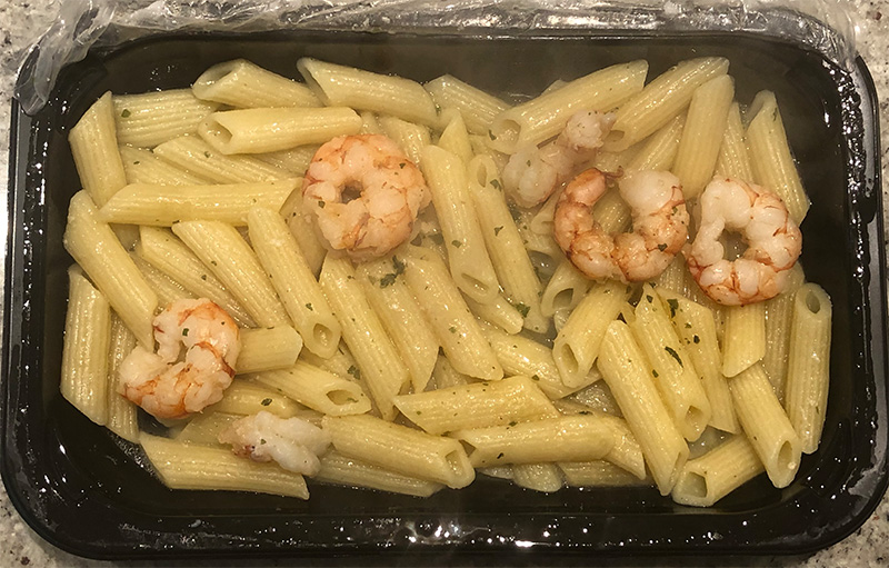 the Shrimp Scampi from Sea Tru, after cooking