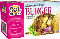 Sol Cuisine Mushroom and Rice Burger