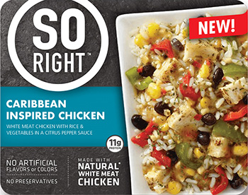 The Dr. Gourmet tasting panel reviews the Caribbean Inspired Chicken from So Right.