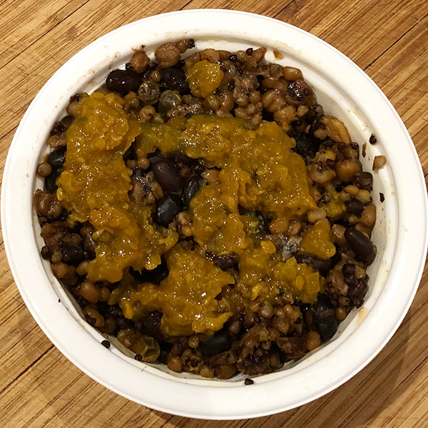 the Indian Style Protein Bowl from Tasty Bite, as cooked