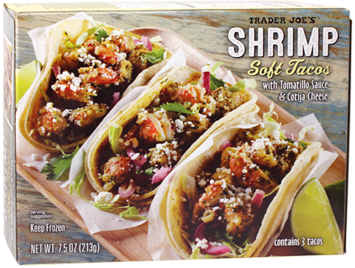 Dr. Gourmet reviews Shrimp Soft Tacos from Trader Joe's