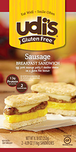 Dr. Gourmet reviews the Sausage Breakfast Sandwich from Udi's Gluten Free