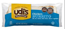 Dr. Gourmet Reviews Chicken, Bean & Cheddar Burrito from Udi's Gluten Free