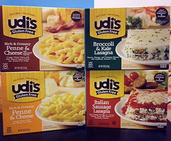 Udi's four new frozen meals